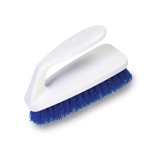 Hand Scrub Brush, Blue, 6-1/4 in L Overall