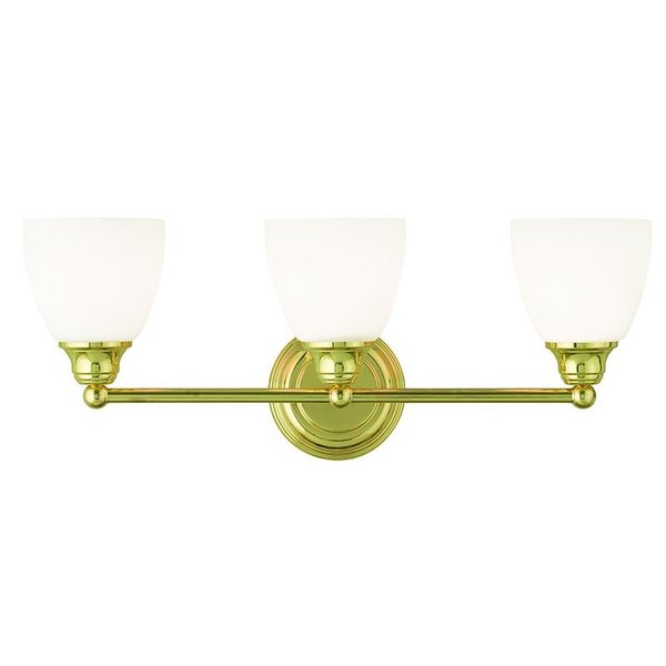 Somerville 3 Light Polished Brass Bath Vanity