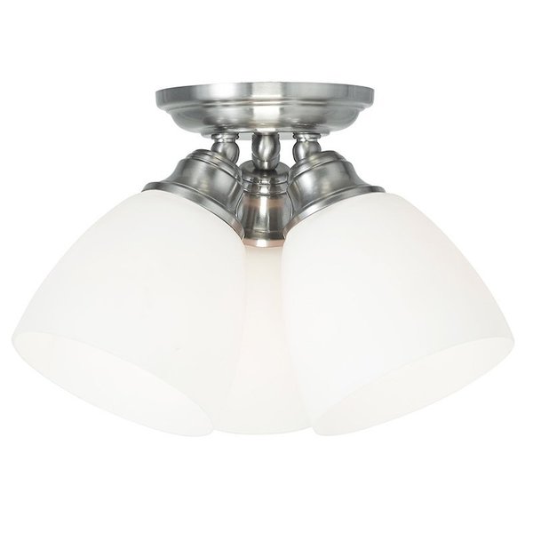 Somerville 3 Light Brushed Nickel Ceiling Mount