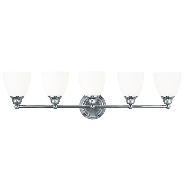 Somerville 5 Light Polished Chrome Bath Vanity
