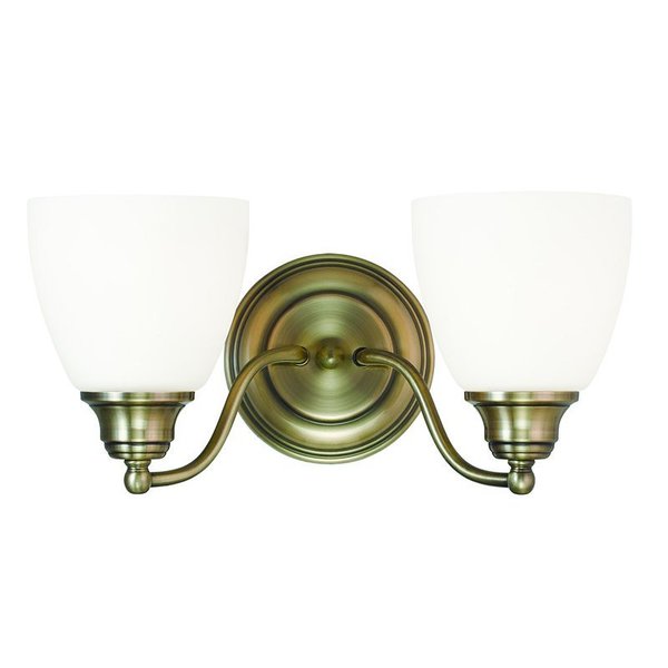 Somerville 2 Light Antique Brass Bath Vanity