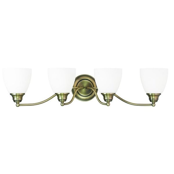 Somerville 4 Light Antique Brass Bath Vanity