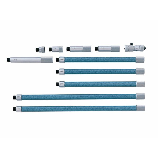 Micromtr, In, Ext Rod, Carbd Tip, 2-6/.001ft