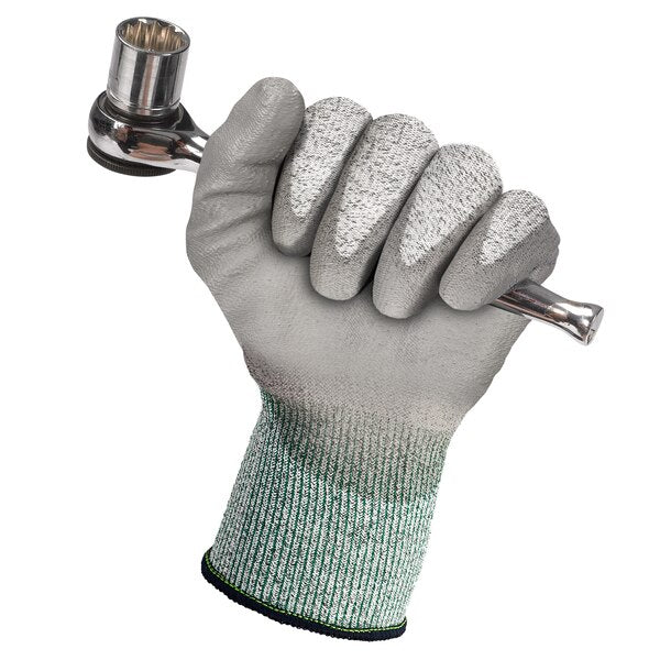 Cut Resist Gloves, L, Gray/Salt Pepper, PR