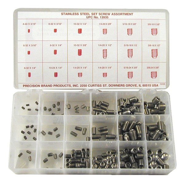 Set Screw Assortment, 200 pcs.
