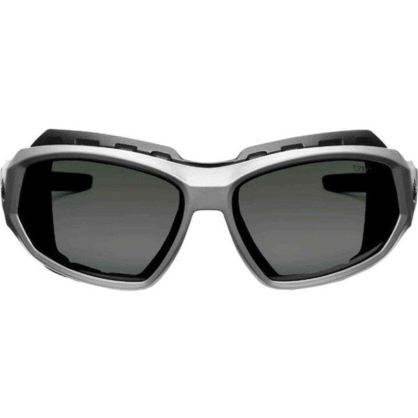 Polarized Safety Glasses, Traditional Smoke PC Decenter Lens, Scratch-Resistant