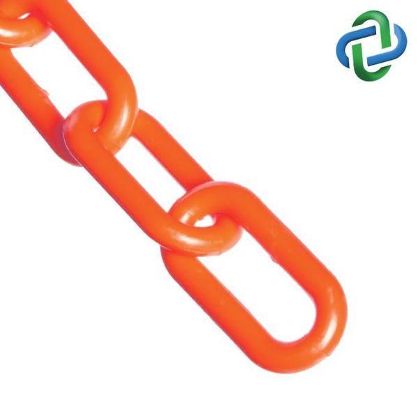 Heavy Duty, Safety Orange Plastic Chain