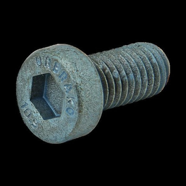 M8-1.25 Socket Head Cap Screw, Blue Zinc Plated Steel, 16 mm Length
