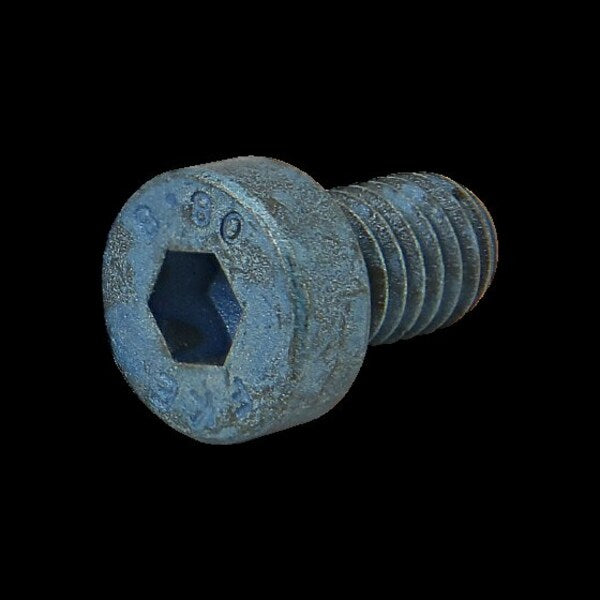 M6-1.00 Socket Head Cap Screw, Blue Zinc Plated Steel, 10 mm Length
