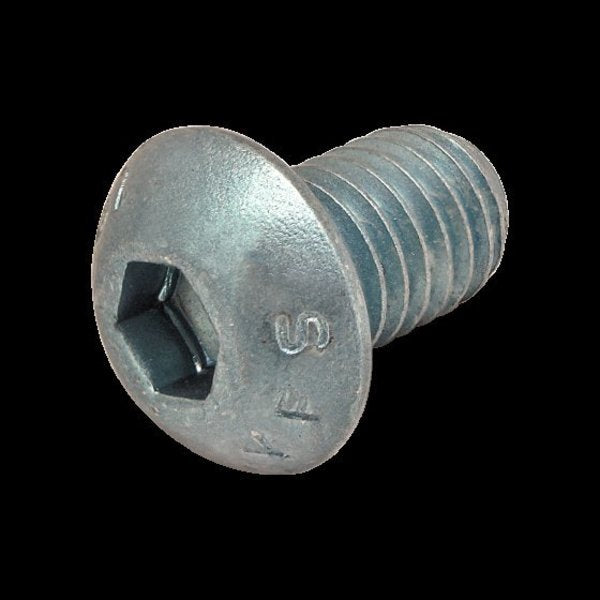 M8-1.25 Socket Head Cap Screw, Blue Zinc Plated Steel, 12 mm Length