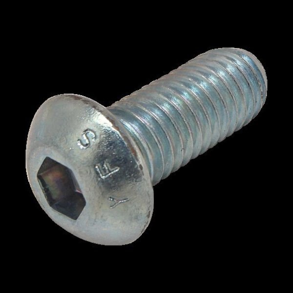 M8-1.25 Socket Head Cap Screw, Blue Zinc Plated Steel, 20 mm Length