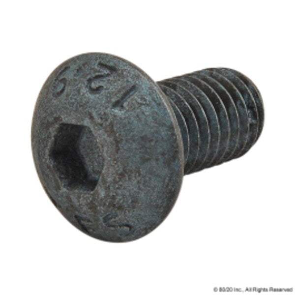 M5-0.80 Socket Head Cap Screw, Blue Zinc Plated Steel, 10 mm Length