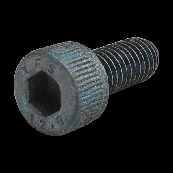 M5-0.80 Socket Head Cap Screw, Blue Zinc Plated Steel, 12 mm Length