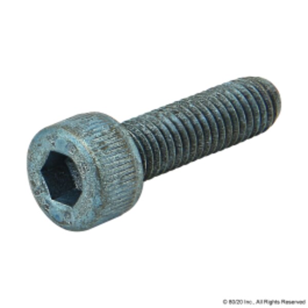 M5-0.80 Socket Head Cap Screw, Blue Zinc Plated Steel, 18 mm Length