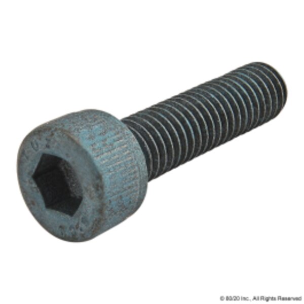 M5-0.80 Socket Head Cap Screw, Blue Zinc Plated Steel, 20 mm Length
