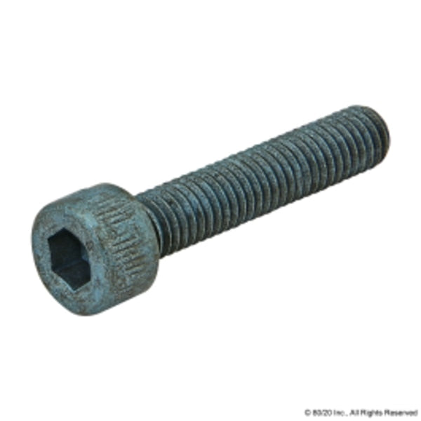 M5-0.80 Socket Head Cap Screw, Blue Zinc Plated Steel, 25 mm Length