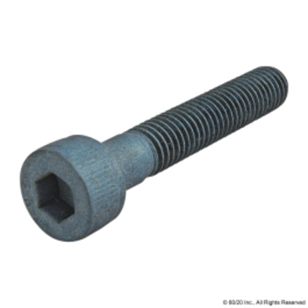 M5-0.80 Socket Head Cap Screw, Blue Zinc Plated Steel, 30 mm Length