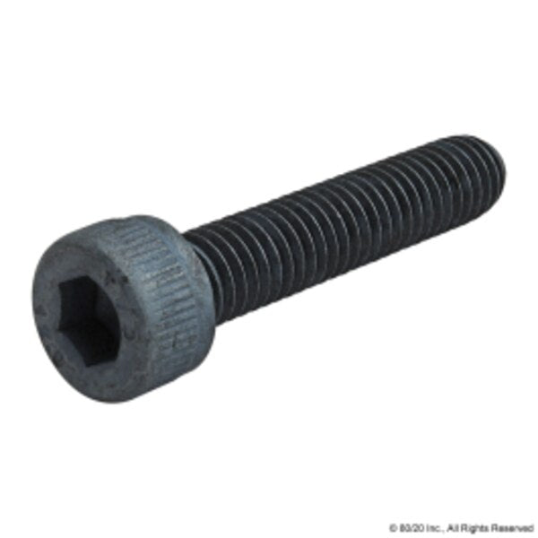 M6-1.00 Socket Head Cap Screw, Blue Zinc Plated Steel, 30 mm Length
