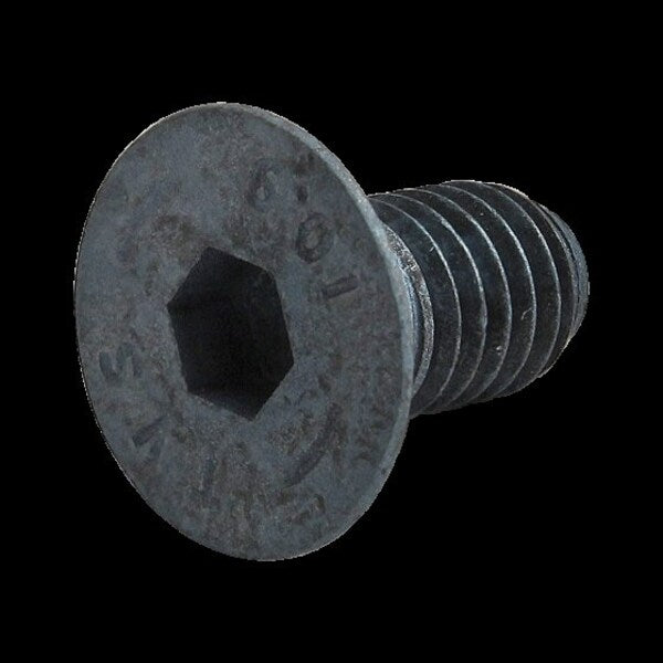 M6-1.00 Socket Head Cap Screw, Blue Zinc Plated Steel, 12 mm Length
