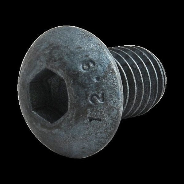 M8-1.25 Socket Head Cap Screw, Blue Zinc Plated Steel, 12 mm Length