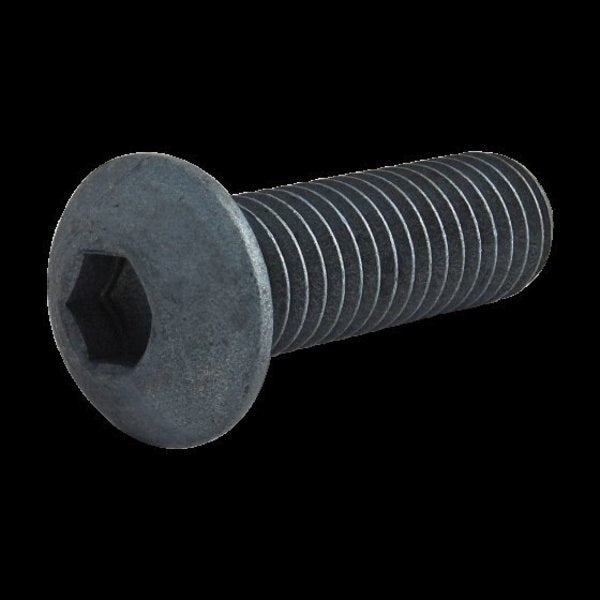 M8-1.25 Socket Head Cap Screw, Blue Zinc Plated Steel, 25 mm Length