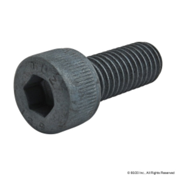M8-1.25 Socket Head Cap Screw, Blue Zinc Plated Steel, 20 mm Length