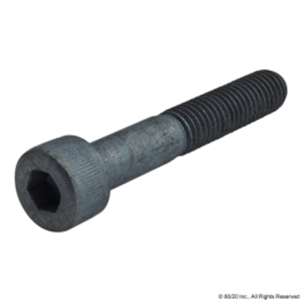 M8-1.25 Socket Head Cap Screw, Blue Zinc Plated Steel, 50 mm Length
