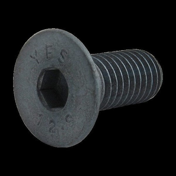 M8-1.25 Socket Head Cap Screw, Blue Zinc Plated Steel, 20 mm Length