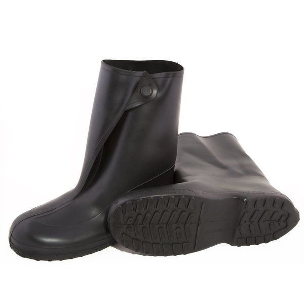 Overboots, Mens, XL, Button, Black, Rubber, PR