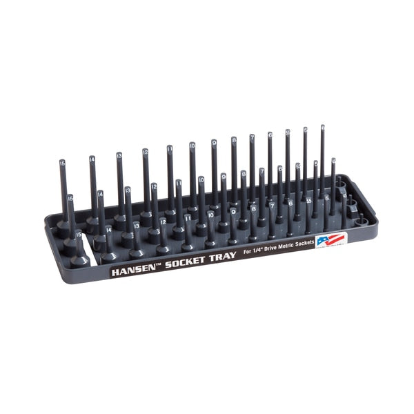 Metric Three Row Socket Tray for 1/4
