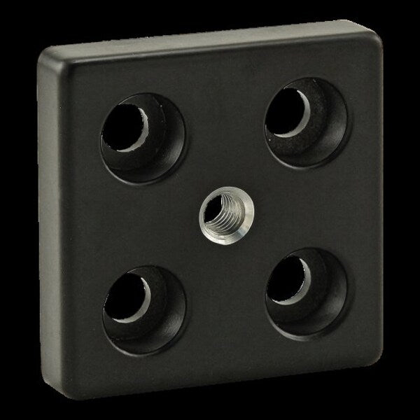 Base Plate 60X60 M8 Die Cast Zinc Pc Blk