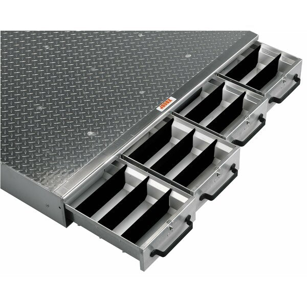 JOBOX 4 Drw Long Floor Hvy-Duty Alum Drw Storage - 48