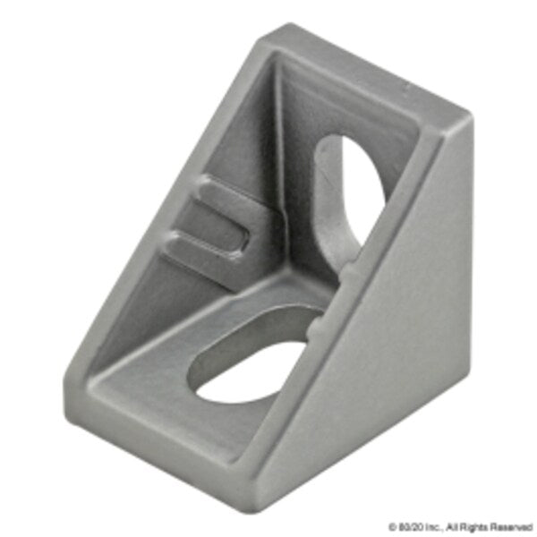 Slotted Corner Bracket 2 Hole 20mm