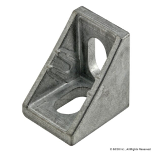 Slotted Corner Bracket 2 Hole 20mm