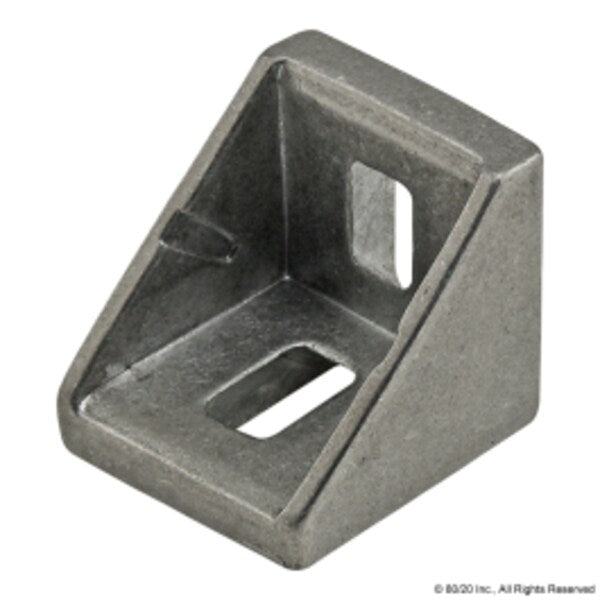 Slotted Corner Bracket 2 Hole 18mm