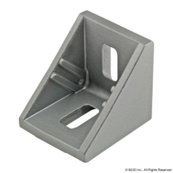 Slotted Corner Bracket 2 Hole 28mm