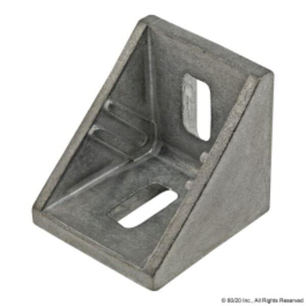 Slotted Corner Bracket 2 Hole 28mm