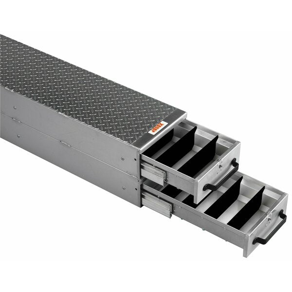 JOBOX 2 Drw Long Stacked Hvy-Duty Alum Drw Storage 12