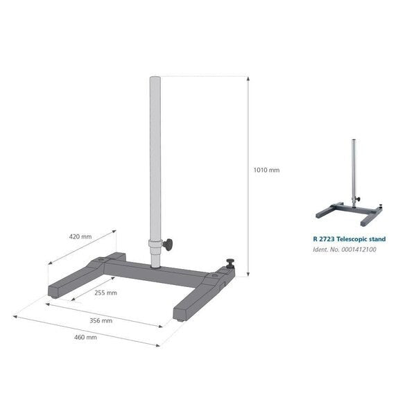 R 2723 Telescopic Stand, 620 To 1010 mm