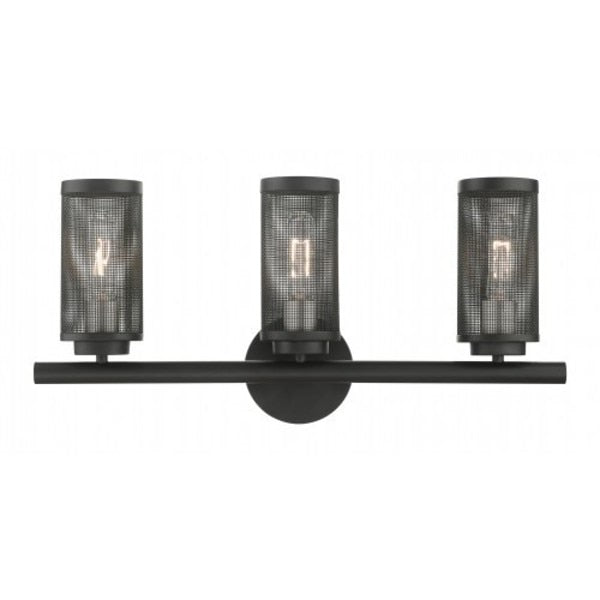 Black with Brushed Nickel Accents Vanity