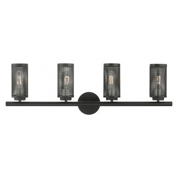 Black with Brushed Nickel Accents Vanity