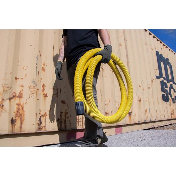 Vacuum Hose, Yellow, 12 ft., Plastic