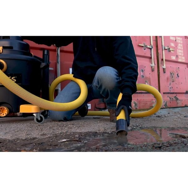 Vacuum Hose, Yellow, 12 ft., Plastic