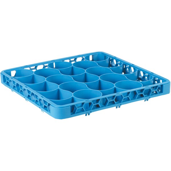 Shrt Glass Rack Ext, 20 Comp, Blu, PK6