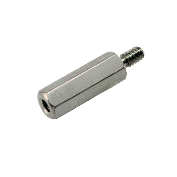 Hex Standoff, #2-56 Thrd Sz, Brass Zinc Plated, 3/16