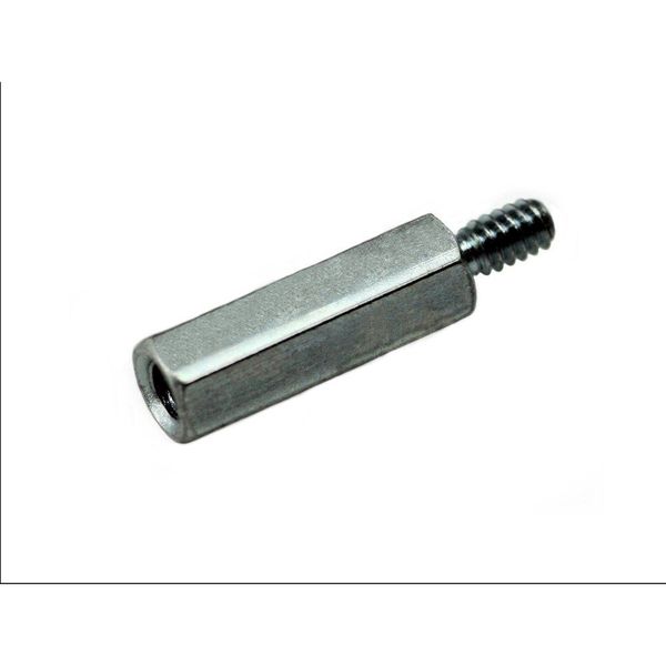 Hex Standoff, #4-40 Thrd Sz, Steel Zinc Plated, 3/16