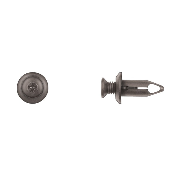 Blk Nyln Phllp Screw Ret 8mm Hole Size 18mm Stem L PK25