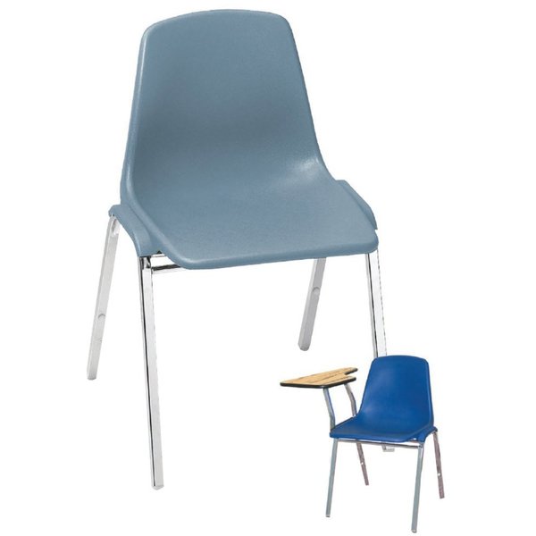Stacking Chair, 8100 Series, Polypropylene Black, PK4