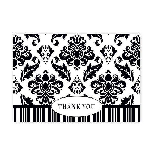Thank You Card, Black and White Da, PK50