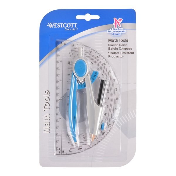 Math Sets, 2 pc. Compass & Protractor Set